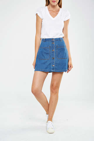 jupe en jean vero moda vmgrace bleu femme jupe pret a porter femme