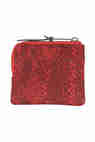 porte cartes johnny femme herschel rouge python porte feuille accessoires femme