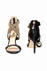 sandales a talon guess cayana noir dore femme chaussures accessoires femme