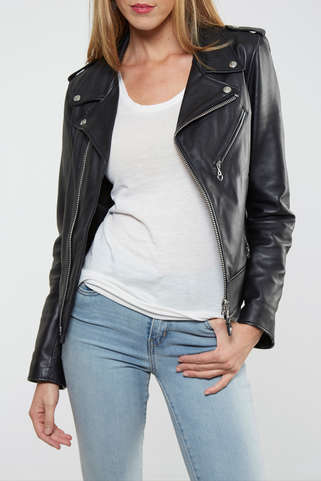 veste perfecto schott noir veste et manteau pret a porter femme
