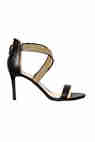 sandales a talon guess cayana noir dore femme chaussures accessoires femme