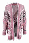 gilet asymetrique kaley pepe jeans rose multicouleurs pull et gilet pret a porter femme