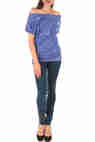 jeans estelle klsh bleu fonce slim jeans femme