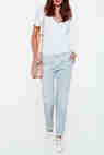 jeans roxanne chino 7 for all mankind gris clair regular jeans femme