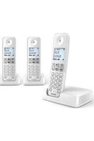 philips - telephone sans fil trio dect blanc - d2303w-fr combine supplementaire vendu seul  telephonie fixe mixte